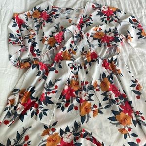 SHEIN CURVE Floral Romper